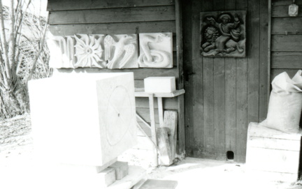 Schopf beim Atelier